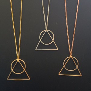 The Mountain Sunrise Necklace, made in-house